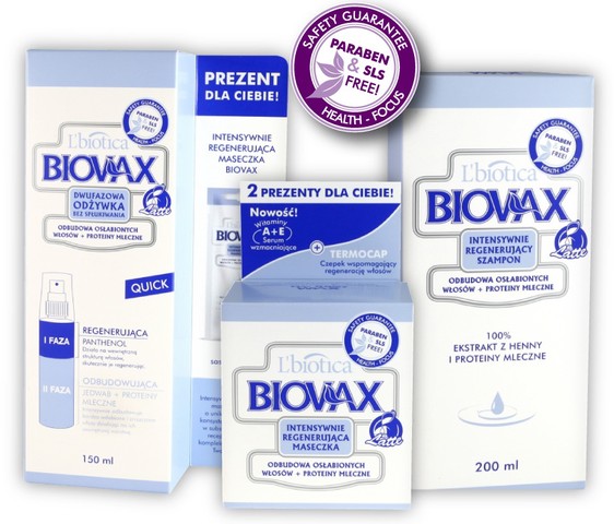 Biovax Latte: odbudowa osłabionych włosów + proteiny mleczne zdrowie, piękno i królewski luksus